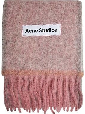 Acne Dusty Pink Mohair Scarf